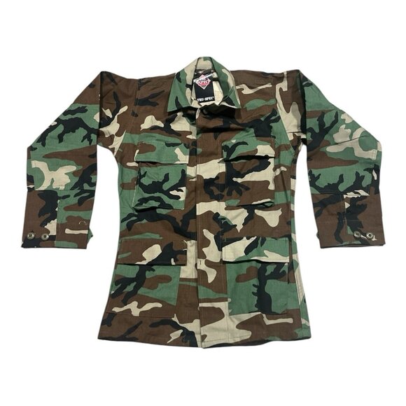 TRU-SPEC Camouflage Military Jacket Men's XS Regular 100% Cotton Fatigues NWT - Picture 1 of 9
